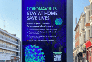NHS Billboard in city centre